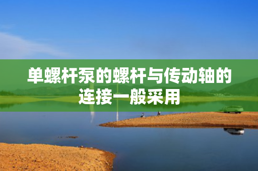 单螺杆泵的螺杆与传动轴的连接一般采用 单螺杆泵的螺杆与传动轴的连接一般采用