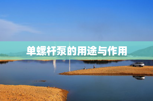 单螺杆泵的用途与作用 单螺杆泵的用途与作用