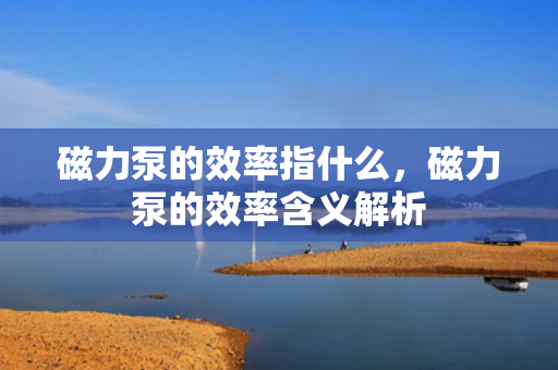 磁力泵的效率指什么，磁力泵的效率含义解析