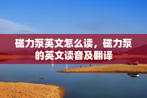 磁力泵英文怎么读，磁力泵的英文读音及翻译