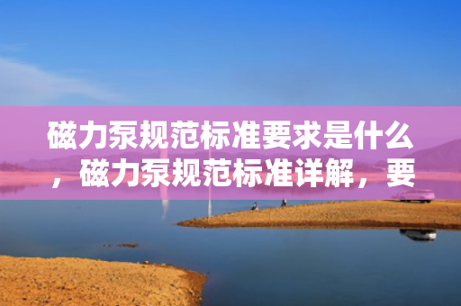 磁力泵规范标准要求是什么，磁力泵规范标准详解，要求与准则一览