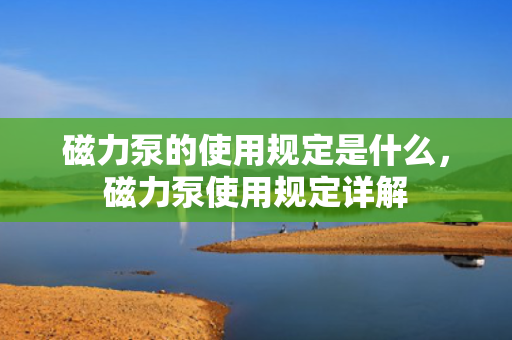 磁力泵的使用规定是什么，磁力泵使用规定详解