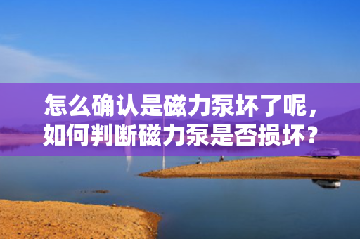 怎么确认是磁力泵坏了呢，如何判断磁力泵是否损坏？