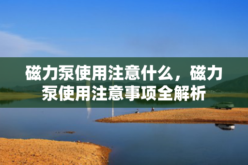 磁力泵使用注意什么，磁力泵使用注意事项全解析