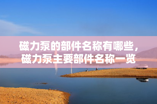 磁力泵的部件名称有哪些，磁力泵主要部件名称一览