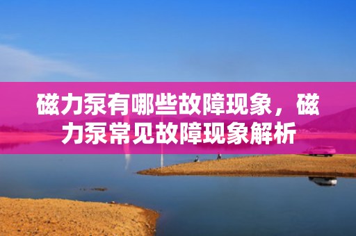 磁力泵有哪些故障现象，磁力泵常见故障现象解析