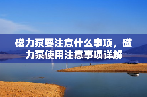 磁力泵要注意什么事项，磁力泵使用注意事项详解