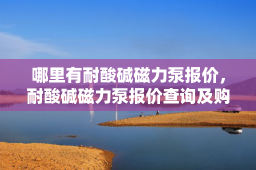 哪里有耐酸碱磁力泵报价，耐酸碱磁力泵报价查询及购买指南