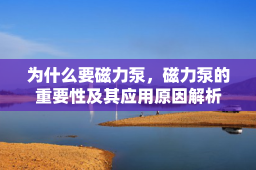 为什么要磁力泵，磁力泵的重要性及其应用原因解析