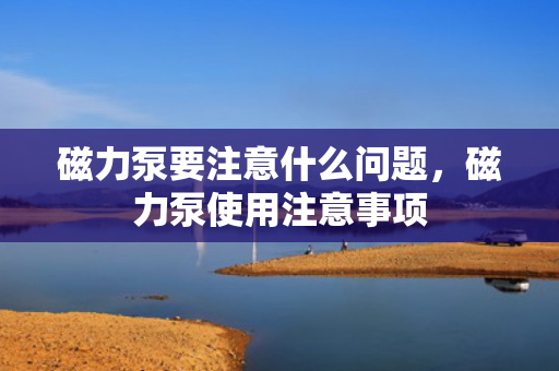 磁力泵要注意什么问题，磁力泵使用注意事项