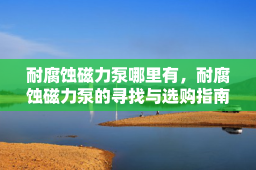 耐腐蚀磁力泵哪里有，耐腐蚀磁力泵的寻找与选购指南