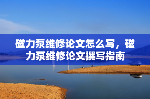 磁力泵维修论文怎么写，磁力泵维修论文撰写指南