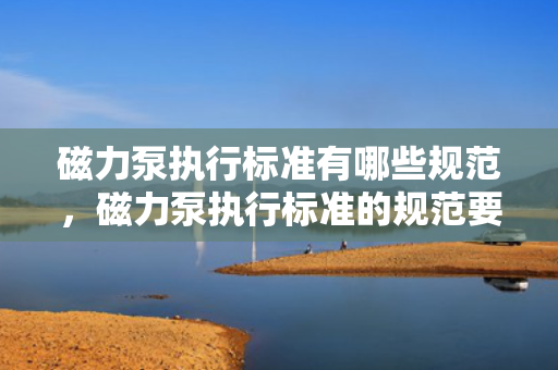 磁力泵执行标准有哪些规范，磁力泵执行标准的规范要求概述