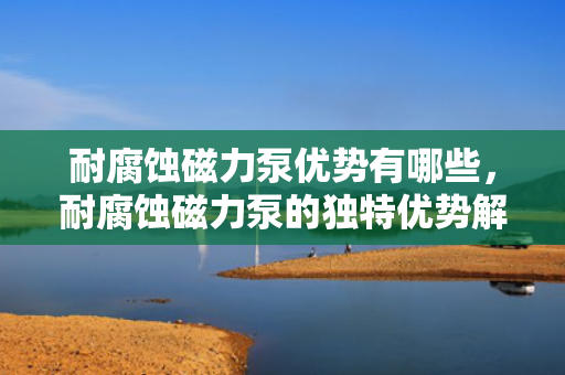 耐腐蚀磁力泵优势有哪些，耐腐蚀磁力泵的独特优势解析