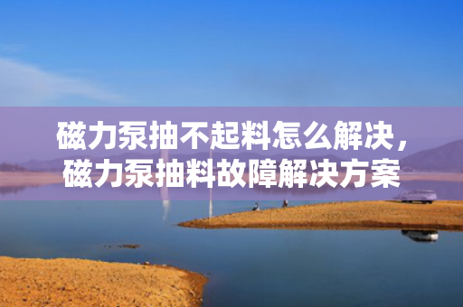 磁力泵抽不起料怎么解决，磁力泵抽料故障解决方案