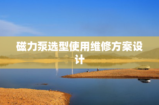 磁力泵选型使用维修方案设计