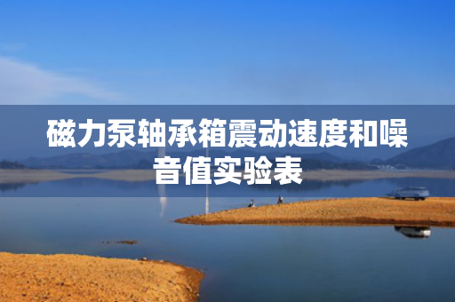 磁力泵轴承箱震动速度和噪音值实验表