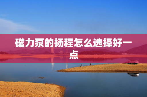 磁力泵的扬程怎么选择好一点