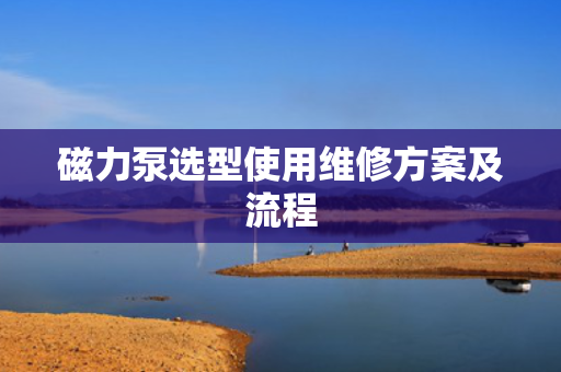 磁力泵选型使用维修方案及流程 磁力泵选型使用维修方案及流程
