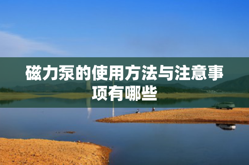 磁力泵的使用方法与注意事项有哪些